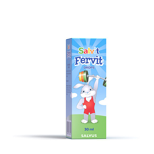 Salvit Fervit željezo za djecu u kapima, 30 ml