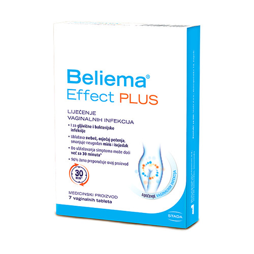 BELIEMA EFFECT PLUS VAGINALETE , tablete za gljivične infekcije, 7kom