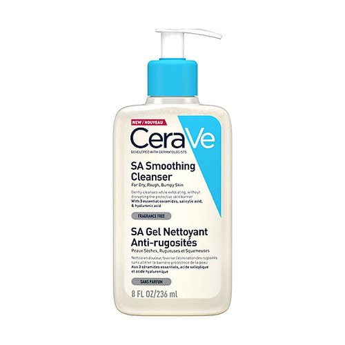CeraVe SA Smoothing gel za tuširanje za suhu, grubi i hrapavu kožu, 236 ml