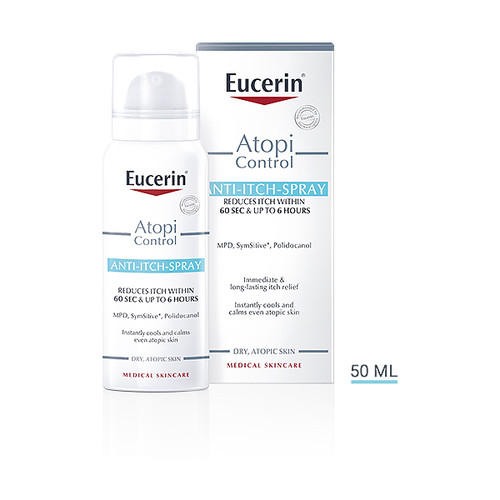 Eucerin AtopiControl ANTI-ITCH sprej za kožu sklonu svrbežu, 50 ml