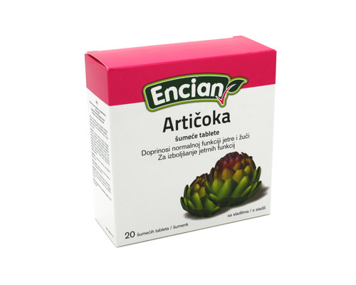 ENCIAN ARTICOKA ŠUMECE TABLETE A20