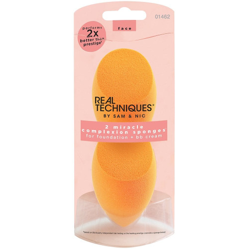 REAL TECHNIQUES Miracle Complexion spužvice za nanošenje pudera, 2 kom