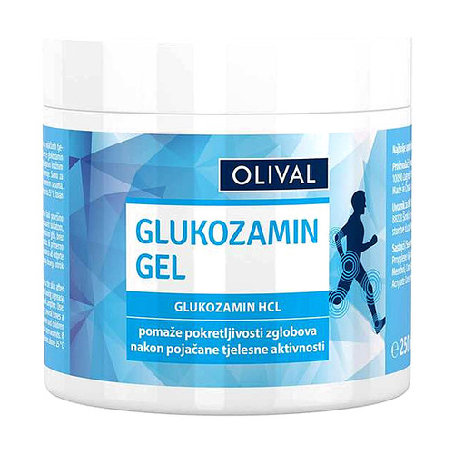 OLIVAL GLUKOZAMIN GEL s mentolom  za oporavak mišića i zglobova , 250 ml