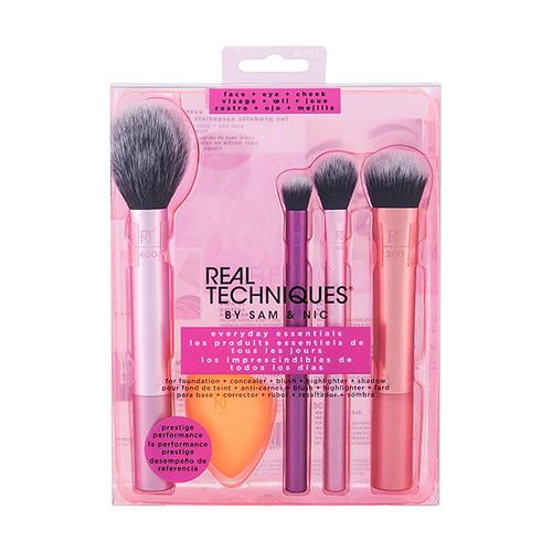 REAL TECHNIQUES EVERYDAY ESSENTIALS set kistova za šminkanje (5 kistova)