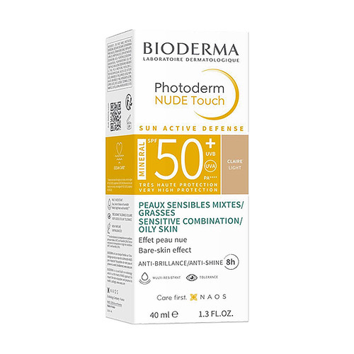 Bioderma Photoderm Nude Touch Light | SPF50+ | 40ml | Mineralna zaštita s efektom gole kože