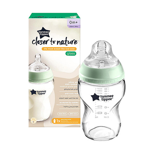 TOMMEE TIPPEE CLOSER TO NATURE STAKLENA BOČICA 250 ML