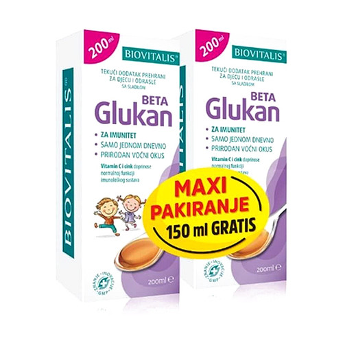 BIOVITALIS BETA GLUKAN SIRUP 200 ML DUO PROMO