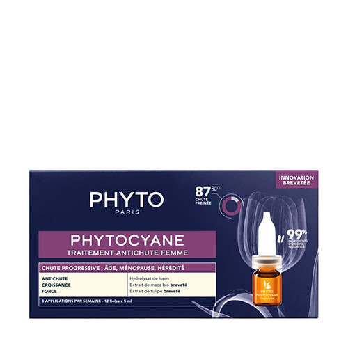 PHYTO PHYTOCYANE AMPULE za progresivno ispadanje kose ŽENE 12X5ml