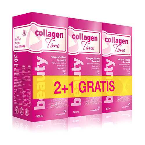 HAMAPHARM COLLAGEN TIME BEAUTY 500 ML 2+1 POKLON