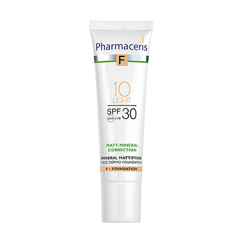 PHARMACERIS F MATT MINERAL LIGHT tekući dermo puder za lice sa SPF30, 30ml