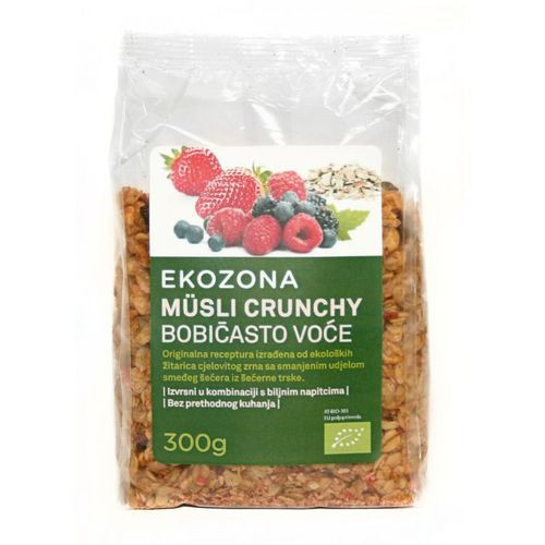 BIO MUSLI HRSKAVI BOBIÄŒASTO VOÄ†E I AGAVA SIRUP 300g 