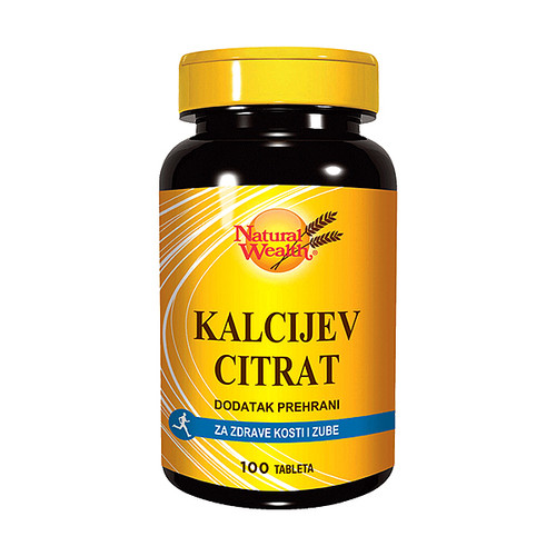 NATURAL WEALTH KALCIJ CITRAT TABLETE A100