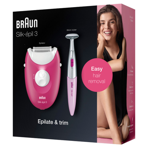 BRAUN EPILATOR SE 3420 + BIKINI TRIMER 