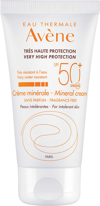 Avène Sun Mineralna krema SPF50+ za netolerantnu kožu lica, 50 ml  Avène Sun Mineralna krema SPF50+ za netolerantnu kožu lica, 50 ml