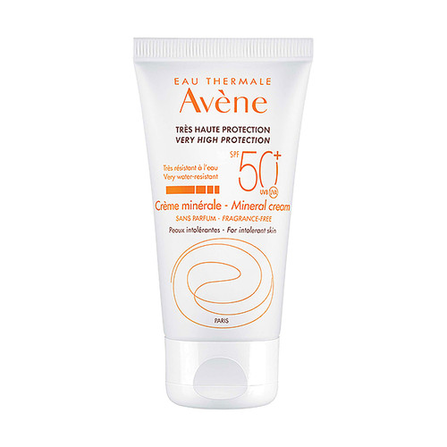 Avène Sun Mineralna krema SPF50+ za netolerantnu kožu lica, 50 ml