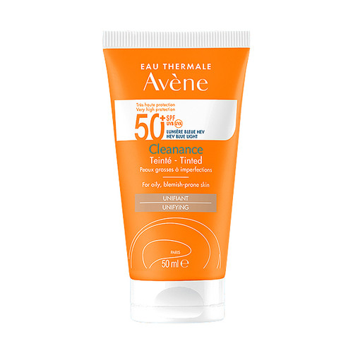 Avène Sun Cleanance Tonirana krema SPF50+  za masnu kožu sklonu nastanku akni, 50 ml