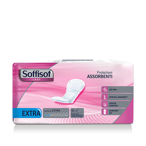 SOFFISOF LADY EXTRA ženski ulošci za inkontinenciju, 10 kom