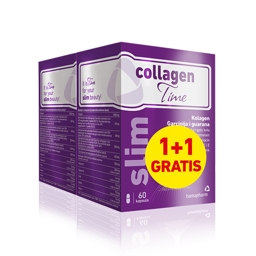 HAMAPHARM COLLAGEN TIME SLIM CAPS A60 1+1 