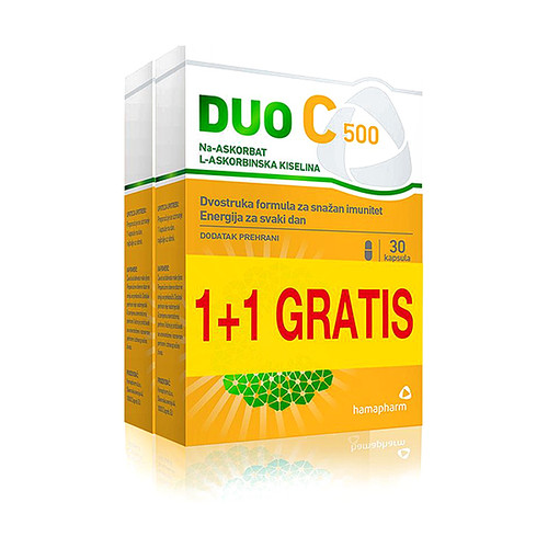HAMAPHARM DUO C 500 CAPS A30  1+1