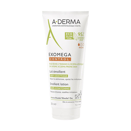 A-Derma Exomega Control Emolijentno mlijeko za suhu i atopičnu kožu, 200 ml
