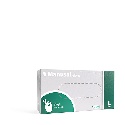 MANUSAL jednokratne rukavice od vinila, 100 kom