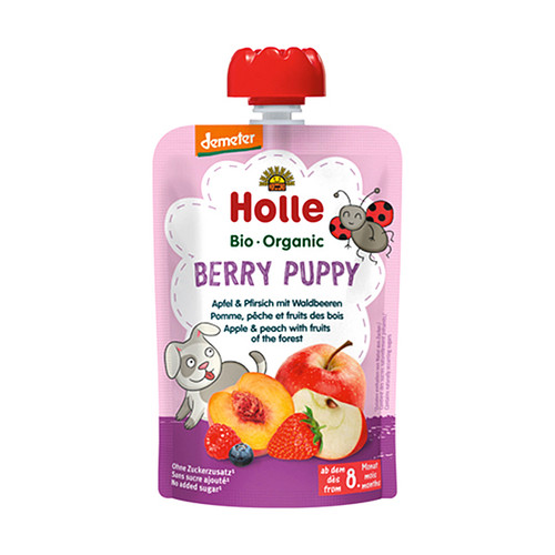 BIO HOLLE PIRE JABUKA, BRESKVA I ŠUMSKO VOĆE 100G