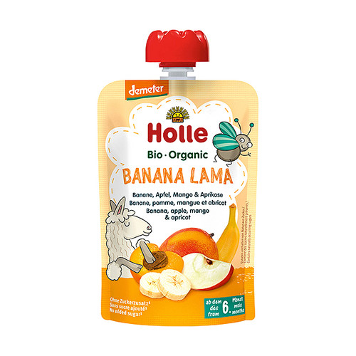 BIO HOLLE PIRE BANANA, JABUKA, MANGO I MARELICA 100G