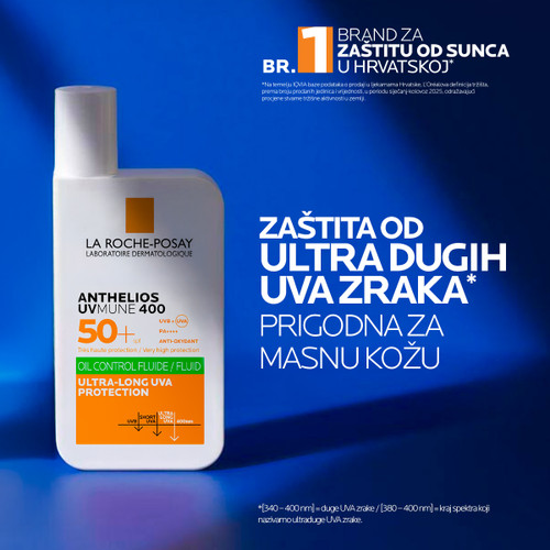 La Roche-Posay Anthelios UVMUNE 400 Oil Control Fluid | SPF50 | 50ml | Za masnu kožu