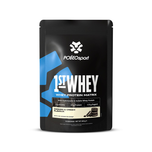 Polleo Sport 1ST Whey protein Cookies & Cream 454 g