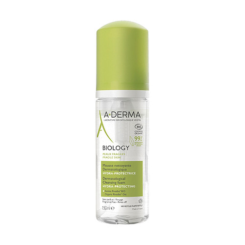 A-Derma Biology Dermatološka pjena za nježno čišćenje lica, 150 ml