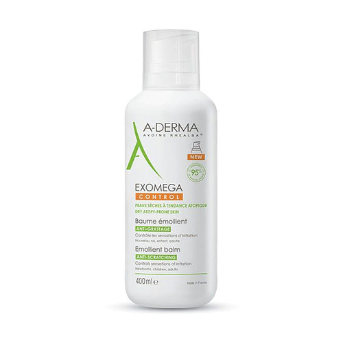 A-Derma Exomega Control Emolijentni balzam za suhu kožu lica i tijela, 400 ml