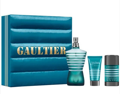 SET JEAN PAUL GULTIER LE MALE EDT 125ML + AFTER SHAVE BALM 50ML + DEO STICK 75ML