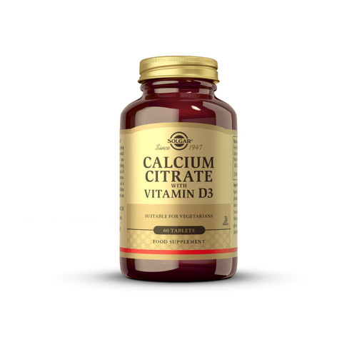 Solgar Kalcij, Citrat plus Vitamin D tablete A60 