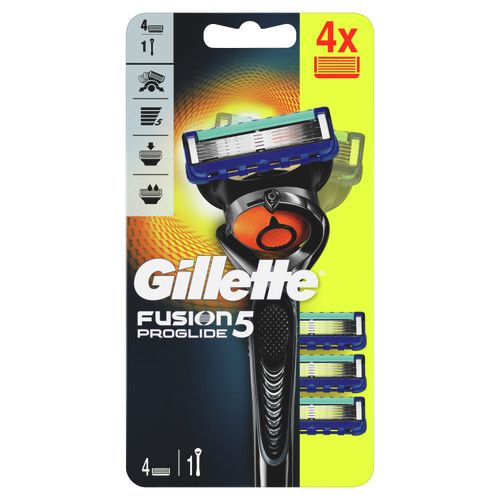 GILLETTE FUSION 5 PROGLIDE FLEXBALL BRIJAÄŒ+ PATRONE 4 KOM 