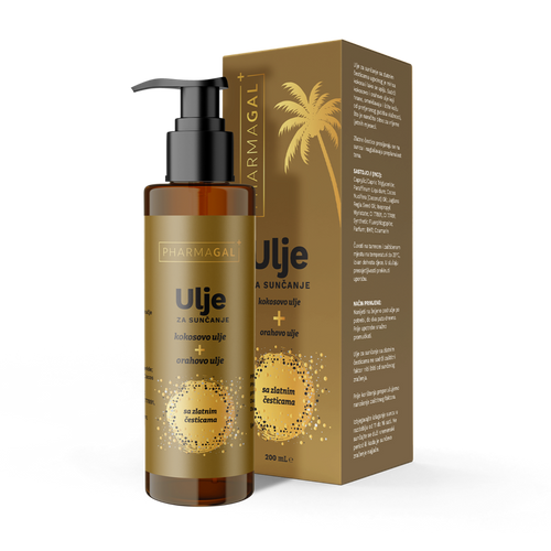 Pharmagal Sun ulje za tijelo sa šljokicama za naglašenu preplanulost, 200 ml
