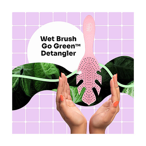 WET BRUSH GO GREEN DETANGLER  PINK ČETKA ZA KOSU