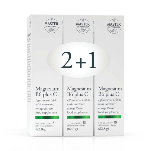 Master of Pharmacy Magnezij B6 plus C šumeće tablete A18 2+1 GRATIS 