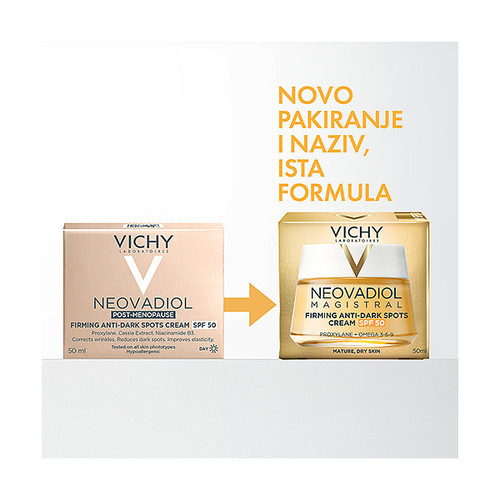 Vichy Neovadiol Magistral krema za učvršćivanje i uklanjanja tamnih mrlja SPF50 50 ml