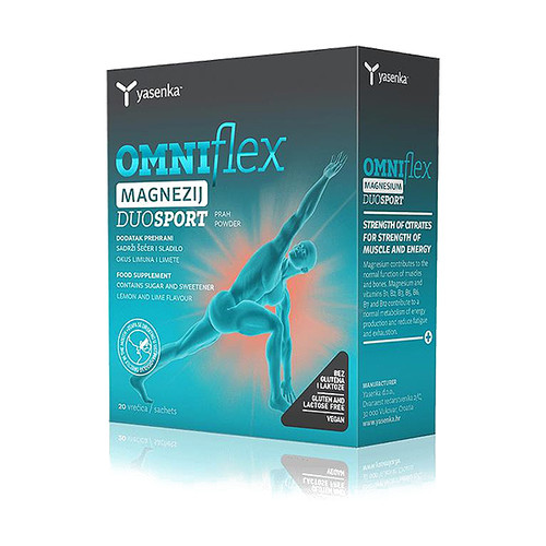 Yasenka Omniflex Magnezij Duo Sport za mišiće i energiju, A20
