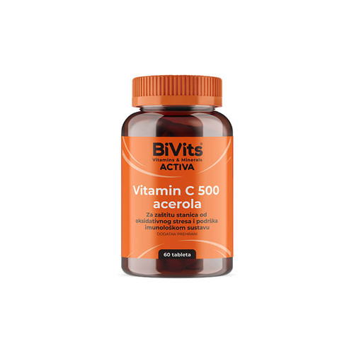 BiVits Activa Vitamin C 500 + Acerola tbl A 60