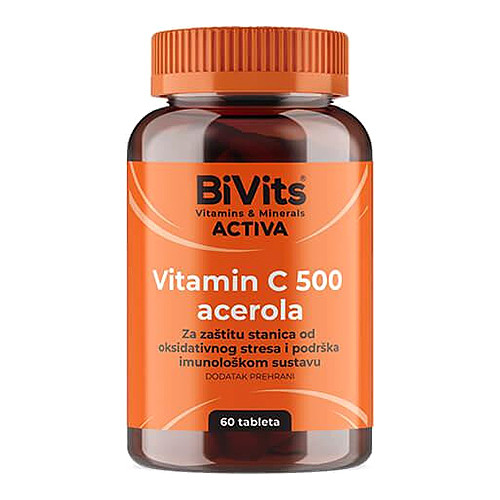 BiVits Activa Vitamin C 500 + Acerola tbl A 60
