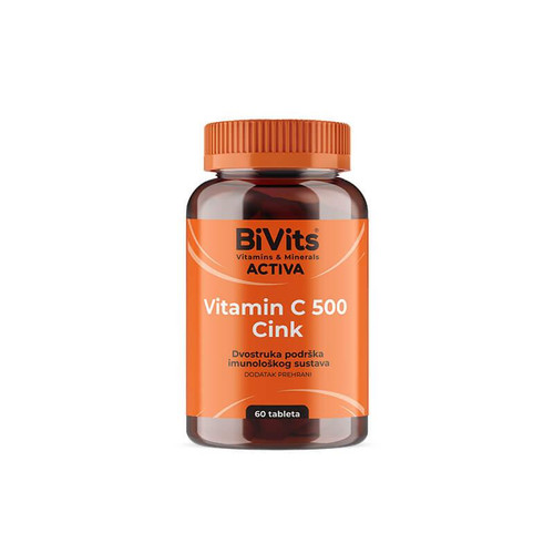 BiVits Activa Vitamin C 500 + Zn tbl A 60 