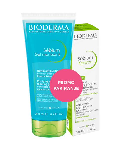 Bioderma Sébium Gel moussant 200 ml + Sébium Kerato+ 30ml