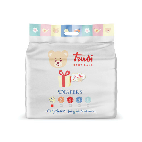 Trudi paket pelene (2) mini 3-6 kg A 72 NOVO PAKIRANJE