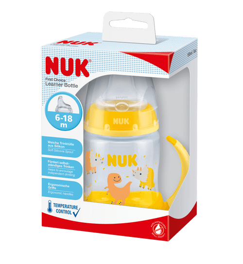 NUK First Choice Learners boca s indikatorom temperature 6-18 mj 150 ml