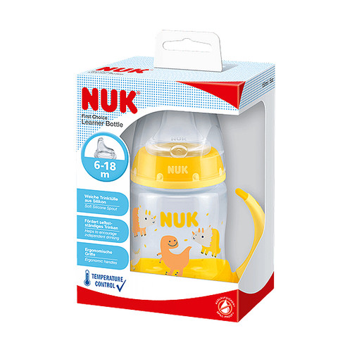 NUK First Choice Learners boca s indikatorom temperature 6-18 mj 150 ml