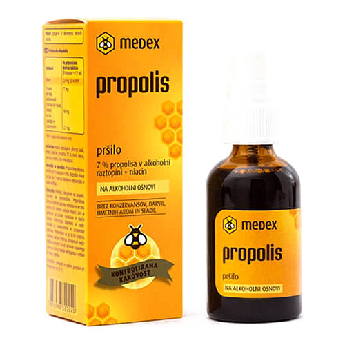 Medex Propolis 7% Oralni alkoholni sprej 30 ml