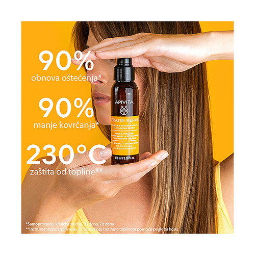 Apivita Keratinsko ulje za suhu i oštećenu kosu 100 ml