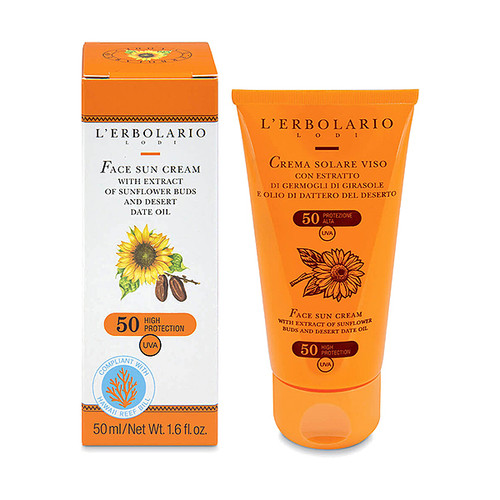 Lerbolario Sun krema za lice SPF50+ 50 ml