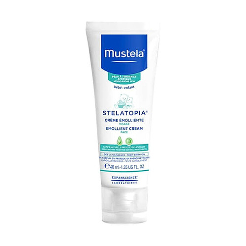 Mustela Stelatopia Emolijentna krema za izrazito suho lice, 40 ml